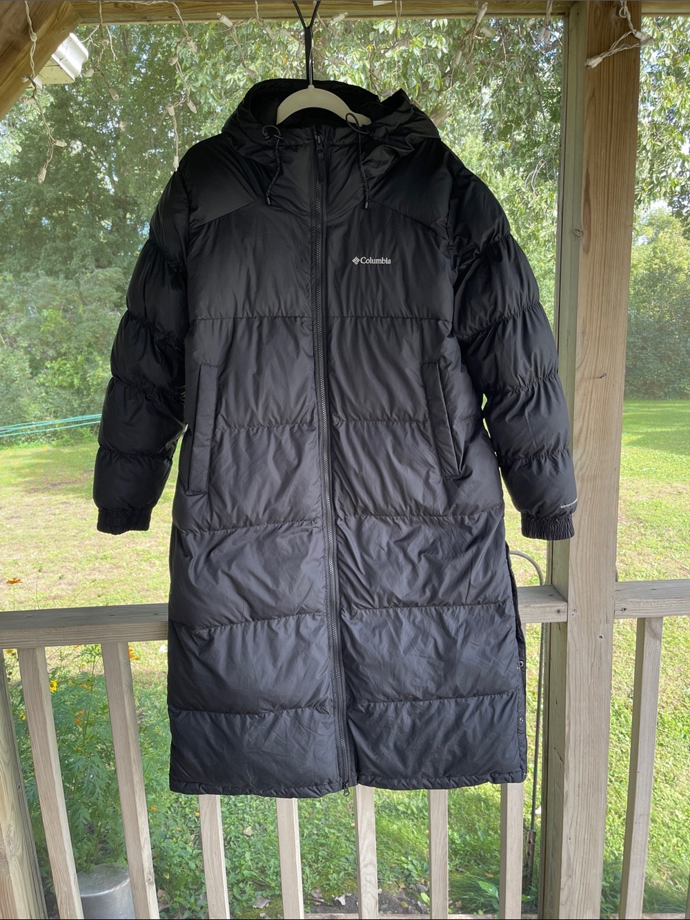 Columbia Black Long Women’s Puffer Coat with Hood